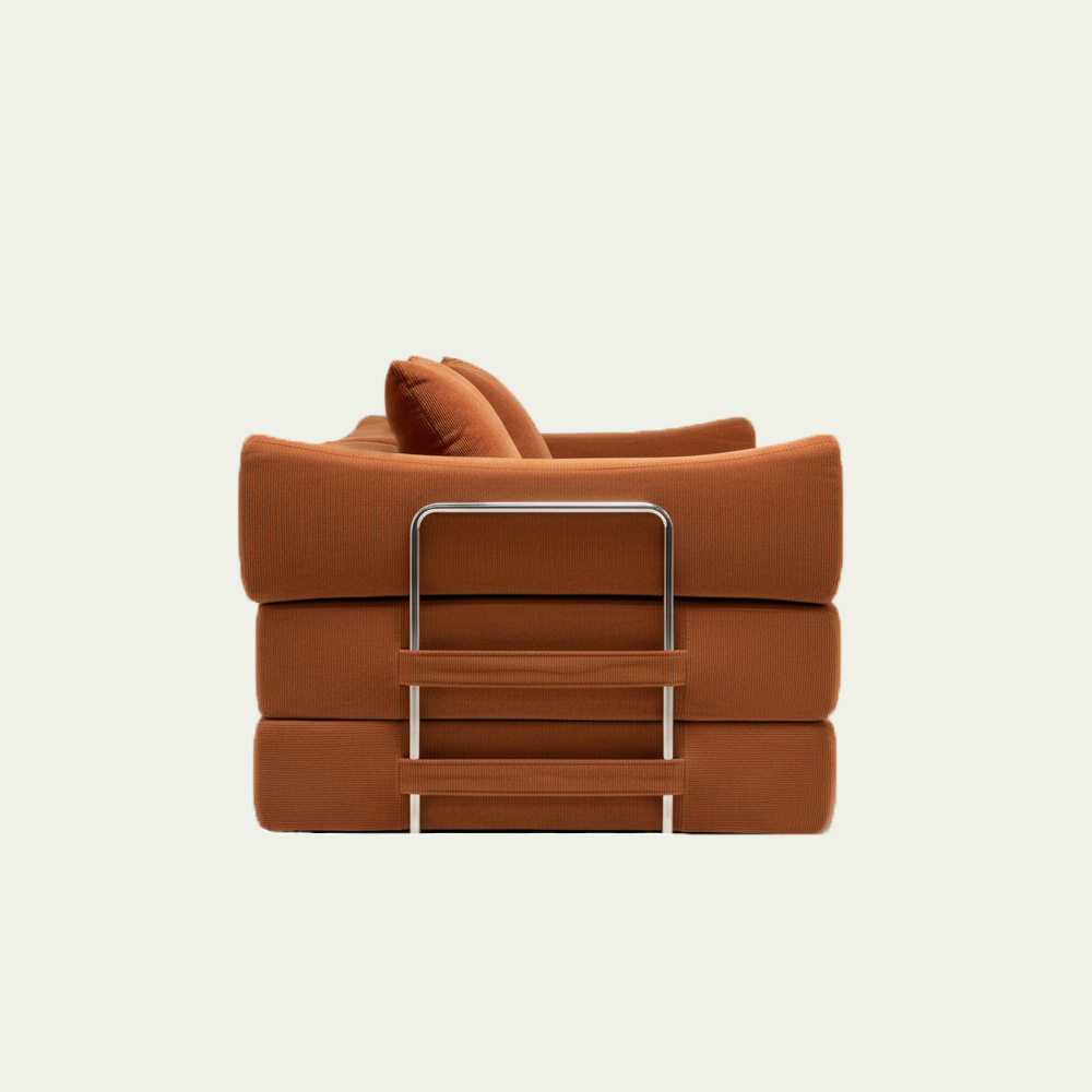 Terracotta Modular 3-Seat Sofa