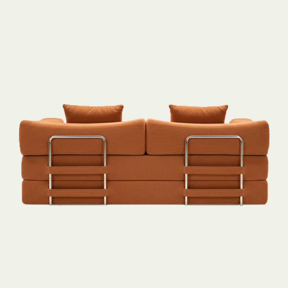 Terracotta Modular 3-Seat Sofa