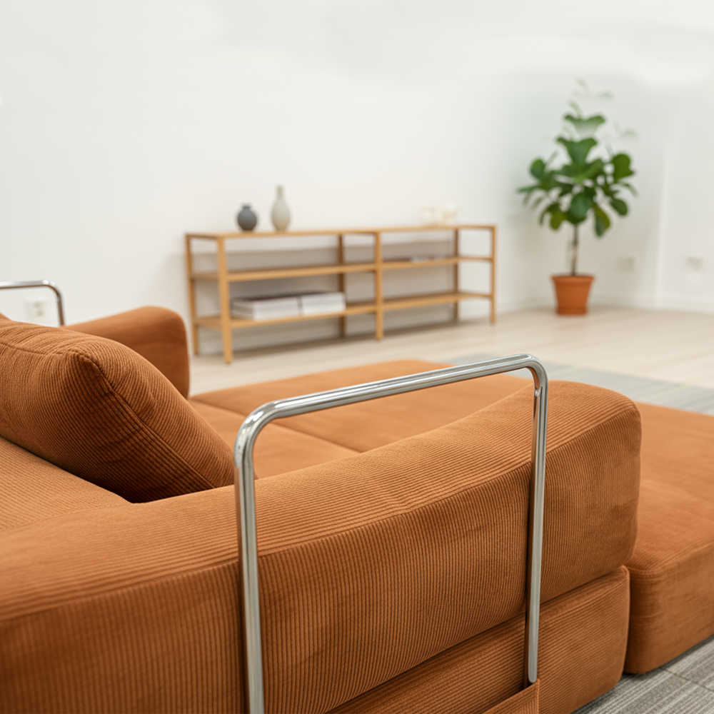 Terracotta Modular 3-Seat Sofa