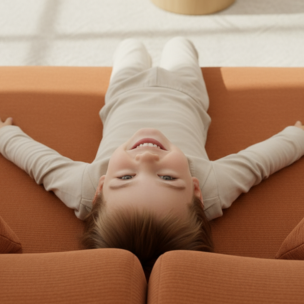 Terracotta Modular 3-Seat Sofa