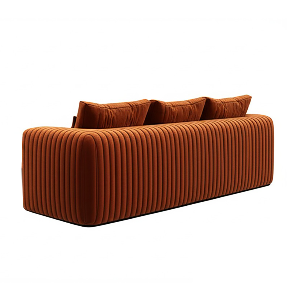 Terracotta Modular Sectional Sofa Cozy Lounging