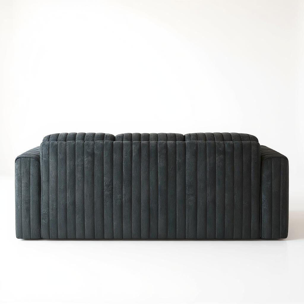 Onyx 3-Seat Sofa Channel Tufted